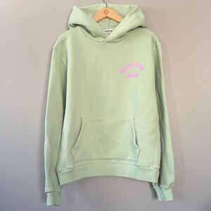 NWOT Madhappy Miami Hoodie Size Large Mint Green Pink Unisex Women’s Men’s